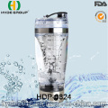 Botella plástica del vórtice de 450ml con pequeño MOQ, botella eléctrica plástica libre de la coctelera de la proteína de BPA (HDP-0824)